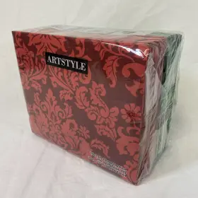 290911 Artstyle Premium Paper Napkins Baroque Red/green 2 Ply 15 Inch X 17 150 New Sealed