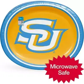 980350578 Artstyle Ncaa Hbcu Oval Paper Plates 10 X 12 Inch 50 Ct Southern University And A&m College