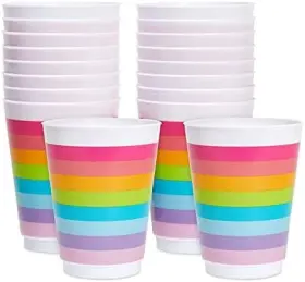 As Shown 194425193642 Plastic Tumbler Cups For Kids 16 Pack Sparkle And Bash