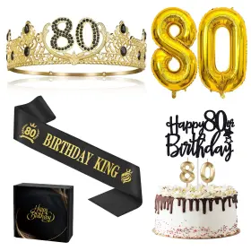 Kc80 Asija 80th Birthday Gifts For Men Decorations Party Decor S
