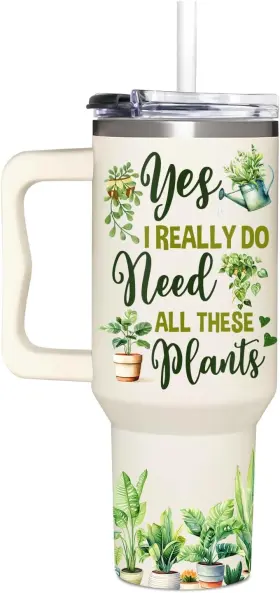 At2ztumbler40oz At2z Global Gardening Gifts For Women - Gardeners Woman 40oz Plant
