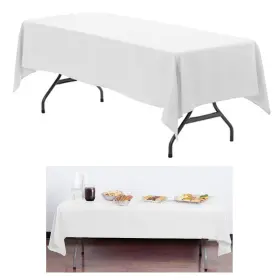 Atb-691-1pc Atb 1 White Plastic Tablecover Party Event Tableware 54x108 Inch