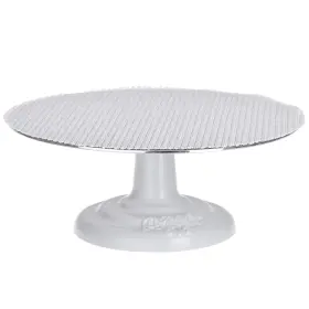 612-pb Ateco Revolving Cake Decorating Stand Aluminum Turntable And Cast 12 Inch White