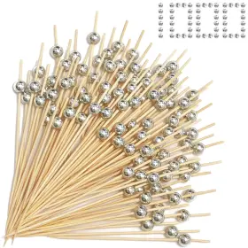 Atznzik 768556980572 1000 Pieces Cocktail Picks Fancy Toothpicks For Appetizers 4.7 Inch Decorativ