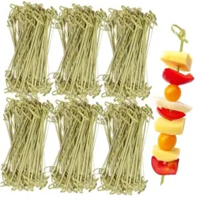 Bg0009main Atznzik 1000 Pcs Bamboo Skewers Toothpicks For Appetizers 4.7 Inch