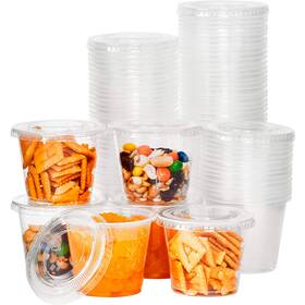 Avant Grub 195759000835 Leakproof Bpafree 5.5oz Souffle Cups And Lids 100pk. Stackable Portion Container