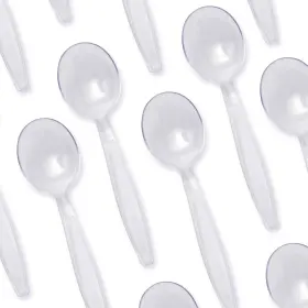 Avant Grub 810013934502 Extra Sturdy Plastic Soup Spoons 100 Ct Heavy Duty Recyclable Utensils