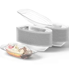 Avant Grub 810013934762 Super Fun Recyclable Banana Split Boats 100 Pk. Best Long 12 Oz 8 Comb