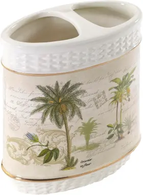 13668 Avanti Linens - Toothbrush Holder Ceramic Multicolor