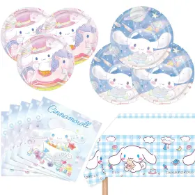 Yugui41am Avono Cinnamoroll Birthday Decorations 20 Plates Napkins And 1 Tablecover For
