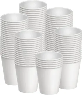 Al-2201182306 Axe Sickle 100 Pcs 8 Oz Disposable Paper Cups Ounce Pack Of White