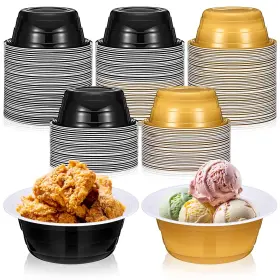 Le-baderke-8457 Baderke 50pcs 23oz Disposable Plastic Bowls New Year Large Party Cup