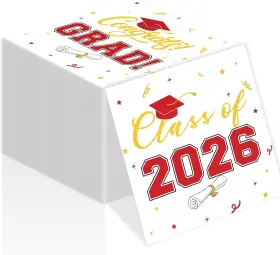 Baivv 744759877314 Class Of 2026 Graduation Napkins 3-ply Disposable Congrats Grad Paper F