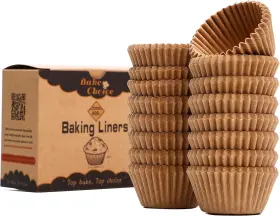 3024natural Bake Choice Non-stick 400pcs Mini Cupcake Liners For Baking Natural