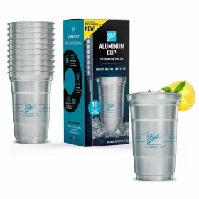 Ball Aluminum Cup 810052130002 Recyclable Party Cups 20 Oz. 10 Per Pack