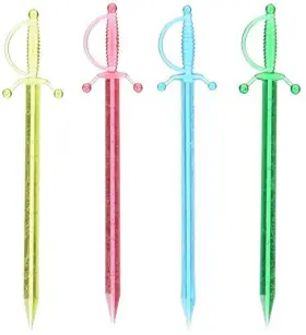 Barconic 854672057080 Heart Sword Cocktail Pick Box Of 250 Multicolor