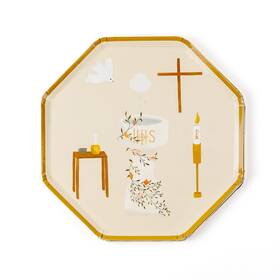 Be A Heart B1011 Catholic Party Luncheon Plates Event Celebration Dinnerware Accessories