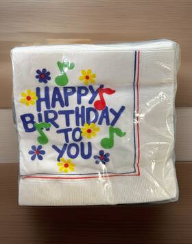 Beach 076526405926 20 Happy Birthday To You 3 Ply Beverage Napkins Party New Vintage 1985