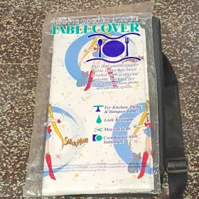 G1356tc Beach Sailor Moon Leak Resistant Plastic Backed Tablecover Vintage