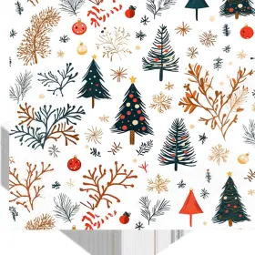 Bei Jing Li Yun Xing Ke Ji You Xian Gong Si 048518872368 Tbsone Christmas Paper Napkins Disposable 3-ply With Watercolor Xmas Tr