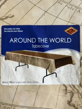 Beistle 034689200833 Around The World Tablecover Pack Of 2