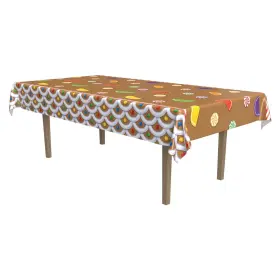 Beistle 034689209850 Gingerbread House Tablecover - Christmas/winter Party Supply