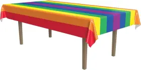Beistle 034689579472 Rainbow Tablecover Party Accessory 1 Count