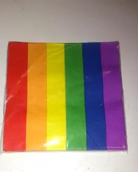 53797 Beistle Gay Pride Luncheon Napkins - Rainbow 16ct/pkg. Lot Of 15 Pks