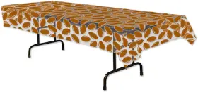 57024 Beistle Football Tablecover 54 Inch X 108 Plastic Table Cloth Party D