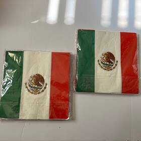 Beistle 58111 Red White And Green Lunch Napkins 32 Mexican Fiesta Party Decoration