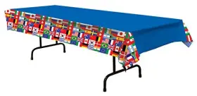 Best-fba-57946 Beistle International Flag Tablecover Party Accessory 1 Count 1/pkg