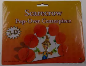 90653 Beistle Creation Scarecrow 3d Pop Over Centerpiece Completely Assembled Lot 3