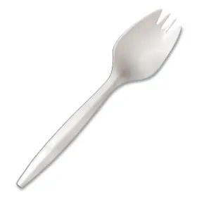 Bepbs5000 Berk Mediumweight Polypropylene Cutlery Spork White 1000/carton