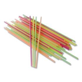 Berkley Square 022361874380 Neon Sip Sticks 5.5 Inch Polypropylene Assorted Colors 1 000/pack