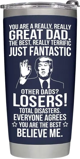 Bethegift 860009680036 Gifts For Dad From Daughter Son Kids On Fathers 20 Ounces Navy