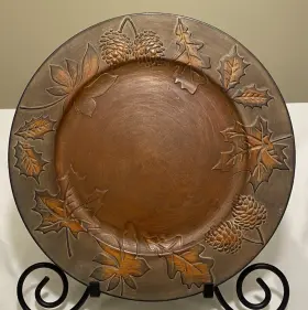 Better Homes & Garden 053025131358 And Harvest Leaf Charger Plates Dinner 13 Inch Set Of 2 Vintage