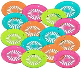 Bfdyy 705353069758 12 Reusable 10.5 Inch Plastic Paper Plate Holders In Bright Colors Multicolor-12pcs