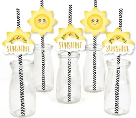 Bd4257sd Big Dot Of Happiness You Are My Sunshine Paper One Size Yellow White Blue