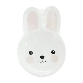 B2732 Binaryabc 8 Pcs Easter Bunny Rabbit Paper Plates Tableware Dessert Party Supplies Kit B2732 Binaryabc 8 Pcs Easter Bunny Rabbit Paper Plates Tableware Dessert Party Supplies Kit