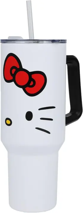 Waa63ythkcvi00 Bioworld Hello Kitty 40 Oz. Stainless Steel Tumbler Osfa Face