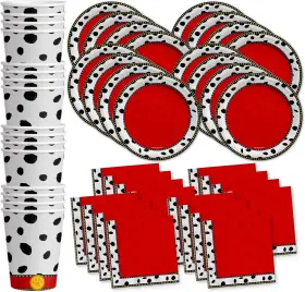 Birthday Galore 313115784773 Dalmatians Party Supplies Set Plates Napkins Cups Tableware Kit For 16 Birthday Galore 313115784773 Dalmatians Party Supplies Set Plates Napkins Cups Tableware Kit For 16