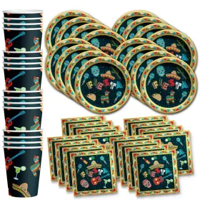 Birthday Galore 603016689339 Mexican Themed Fiesta Party Supplies Taco Bout A Plate Sets With Napk