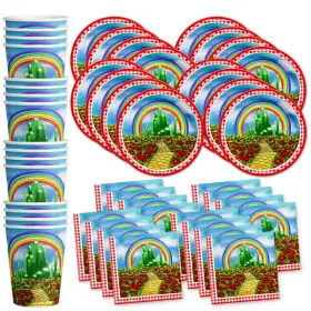 Birthday Galore 603016690281 The Wonderful Wizard Of Oz Party Supplies Set Plates Napkins Cups Ta