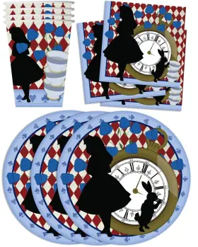 Birthday Galore 603016691738 Alice In Wonderland Party Supplies Set Decorations