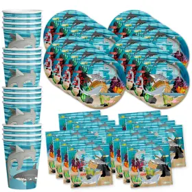 7151465 Birthday Galore Shark Party Supplies Ocean Animal Theme Coral Reef