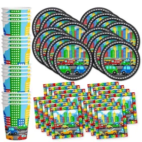 Birthday Galore 781490880395 Cars And Trucks Party Supplies - Car For Boys Li