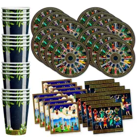 Birthday Galore 840106501908 Greek Mythology Party Supplies Set Plates Napkins Cups Tableware Kit Fo