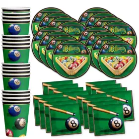 Birthday Galore 840106504299 Billiards Party Supplies - Pool Table Plates And Napkins Adult Sup Birthday Galore 840106504299 Billiards Party Supplies - Pool Table Plates And Napkins Adult Sup