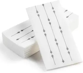 Bloomingoods 812251030428 50-pack Disposable Hand Towels And 12 Inch X 17 White Silver