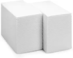 Bg-tol817-wht Bloomingoods Bg-tol817-wht/1500 Disposable Bathroom Paper Napkins Single-use Linen-feel White